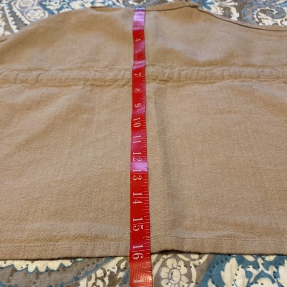 Simple Pleasures Linen Summer Rear Tie Crop Top - Picture 8 of 8